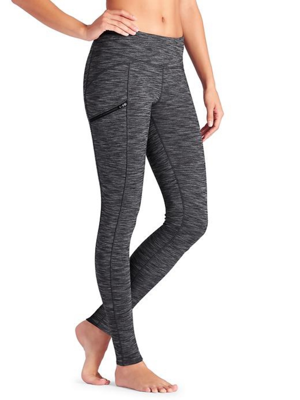 Athleta Cozy Drifter Leggings - Black/Gray, XS